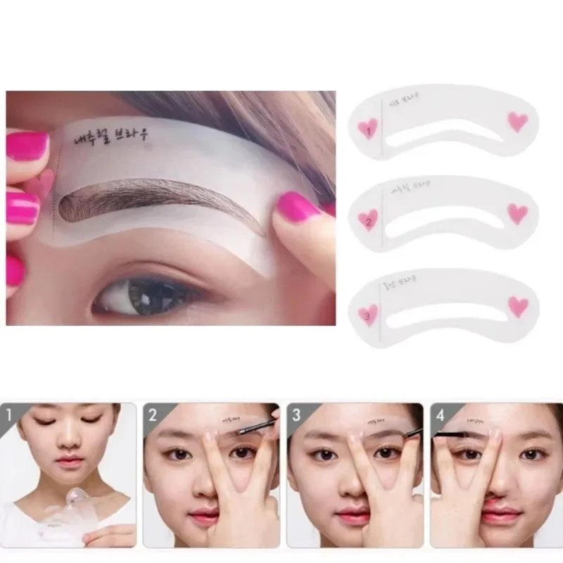 Beauty Makeup Tools Set - 1/2/4/6set Herbruikbare Wenkbrauwstencil Beauty Make-Up Brow