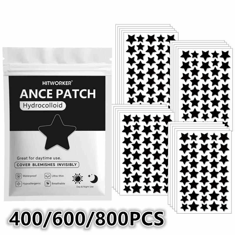 Pressed Powder Foundation - 400/600/800 stuks stervormige hydrocolloïde puistpleisters, waterdichte