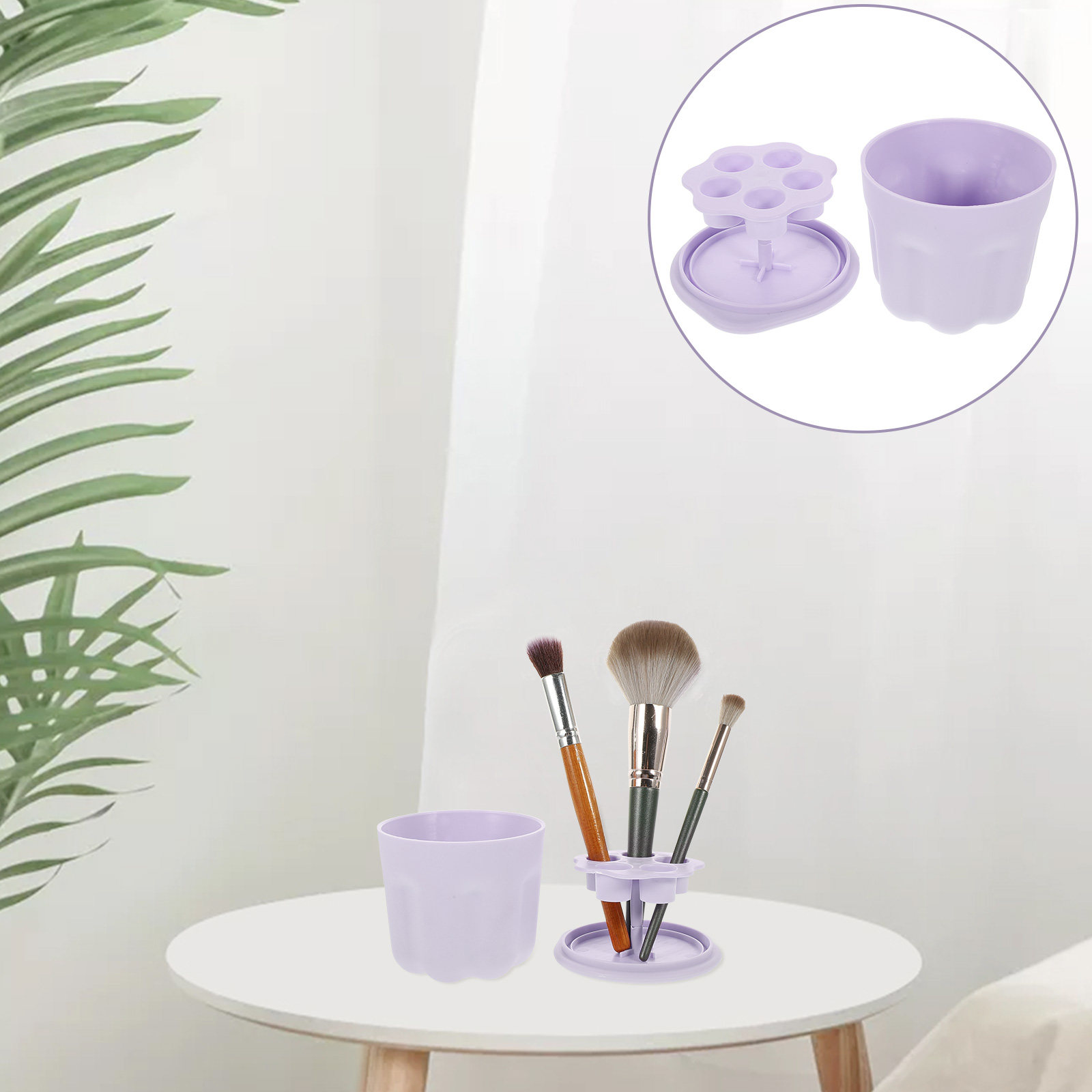 Beauty Makeup Box - 1 set make-upborstelreinigingsdoos, eenvoudig, herbruikbaar reinigingspad,