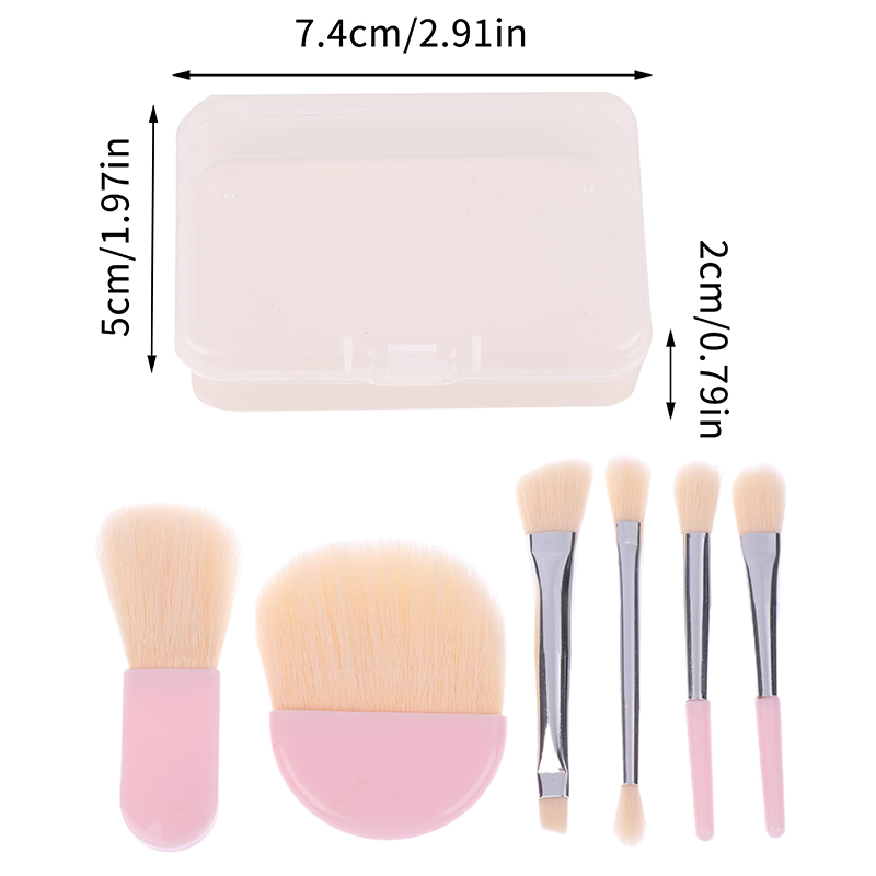Beauty Makeup Tools Set - 1Set Mini Reizen Make-up Kwasten Set