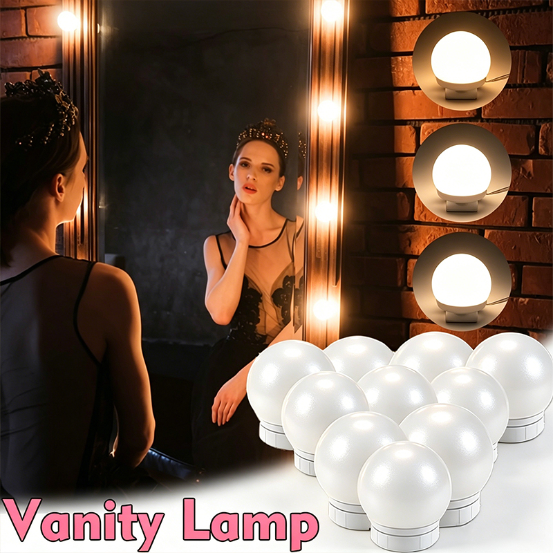 10 LED-spiegellampjes set, dim - Beauty Makeup Light recensie en prijs