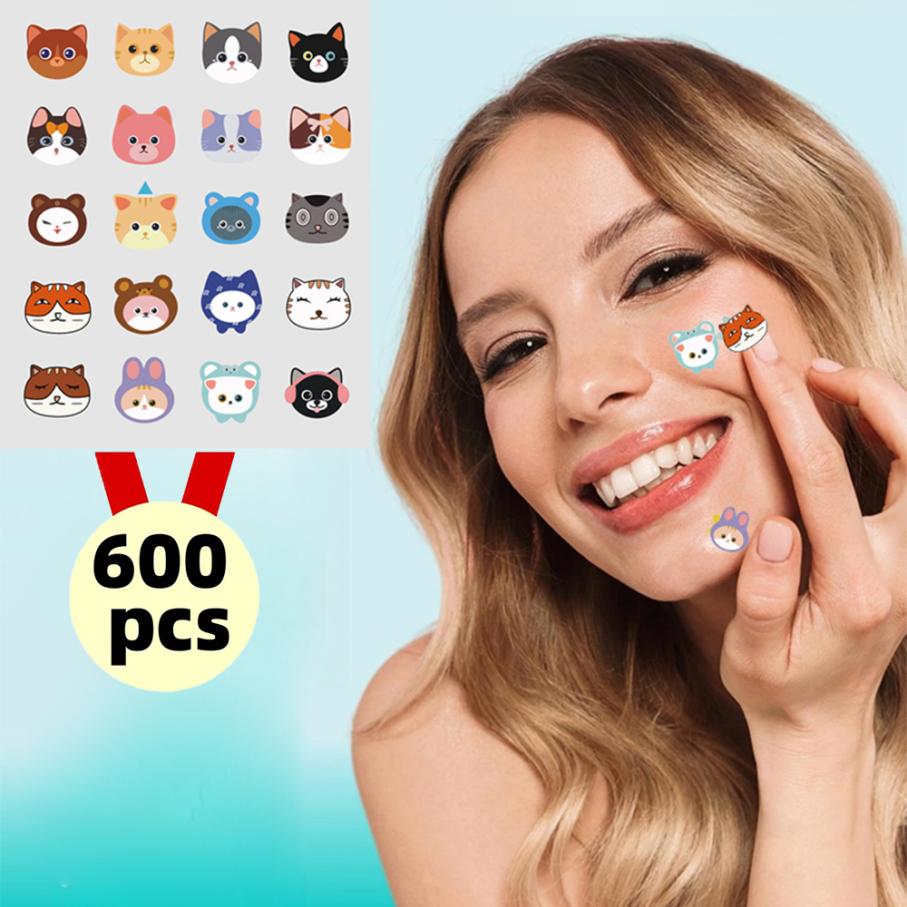 600 stuks cartoon katten-acnep - Pressed Powder Foundation recensie en prijs