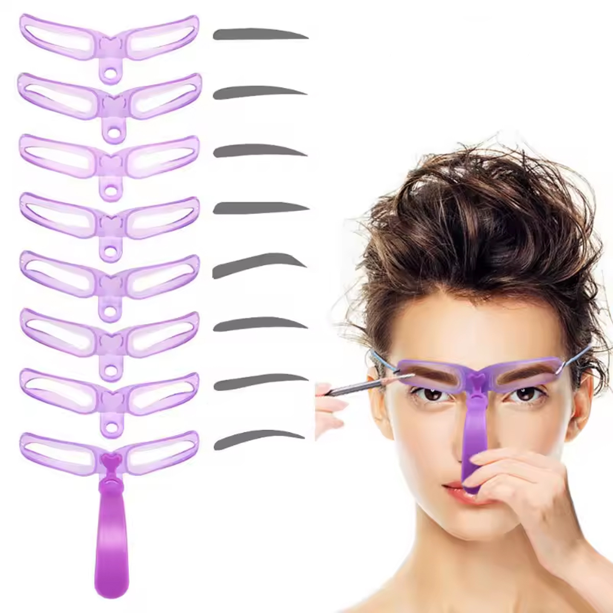 8-in-1 herbruikbare wenkbrauws - Beauty Makeup Tools Set recensie en prijs