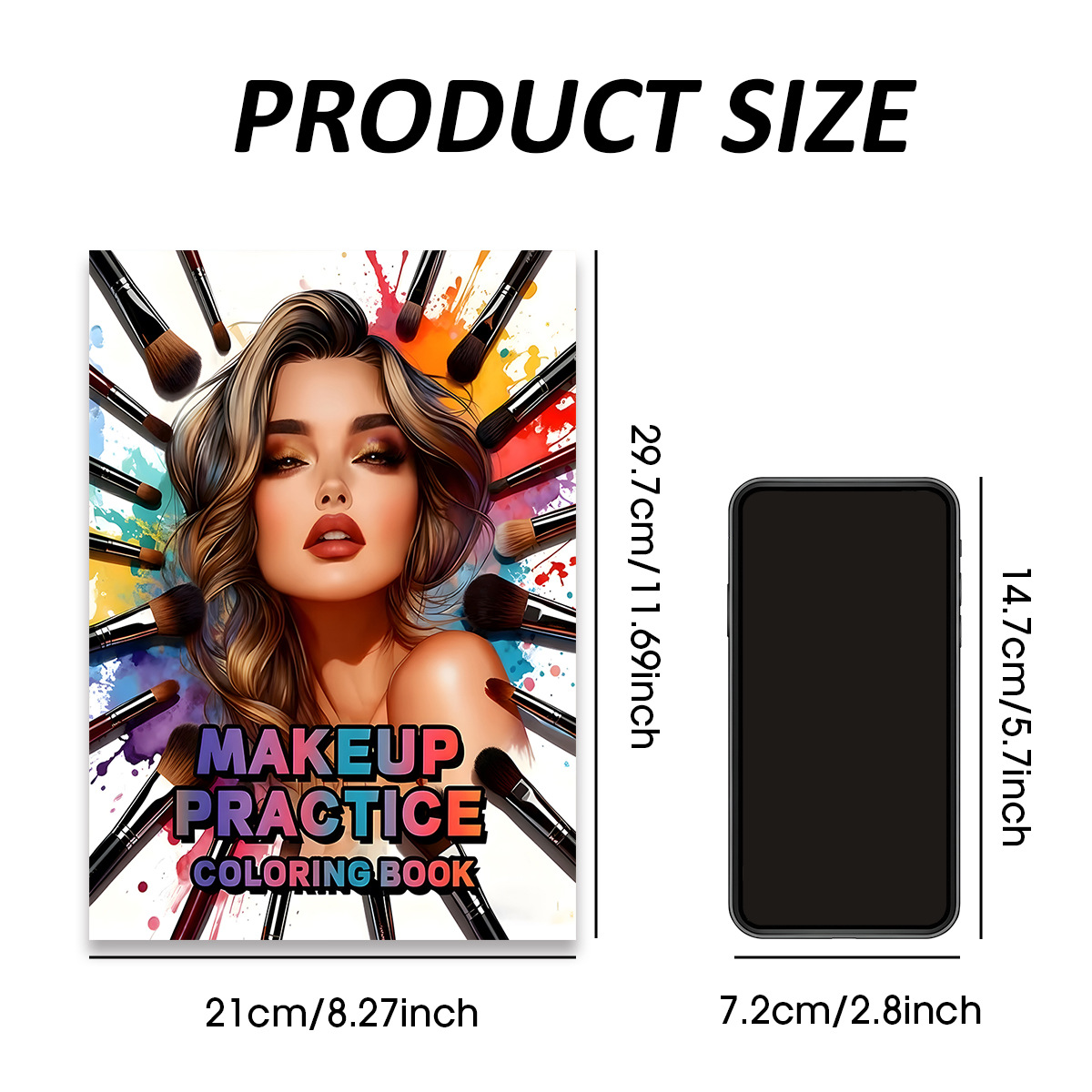 Make-up oefenen Kleurboek Scho - Beauty Makeup Drawing recensie en prijs