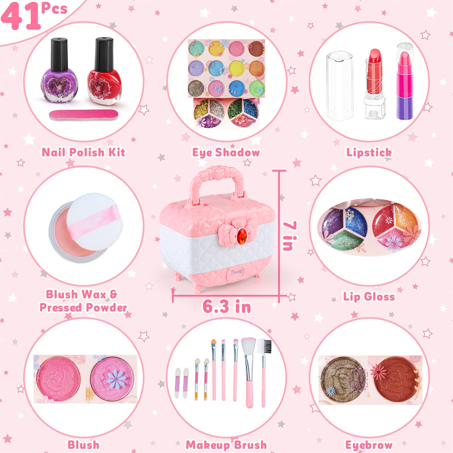 Kinder Make-Up Speelgoed Kit V - Beauty Makeup Usa recensie en prijs