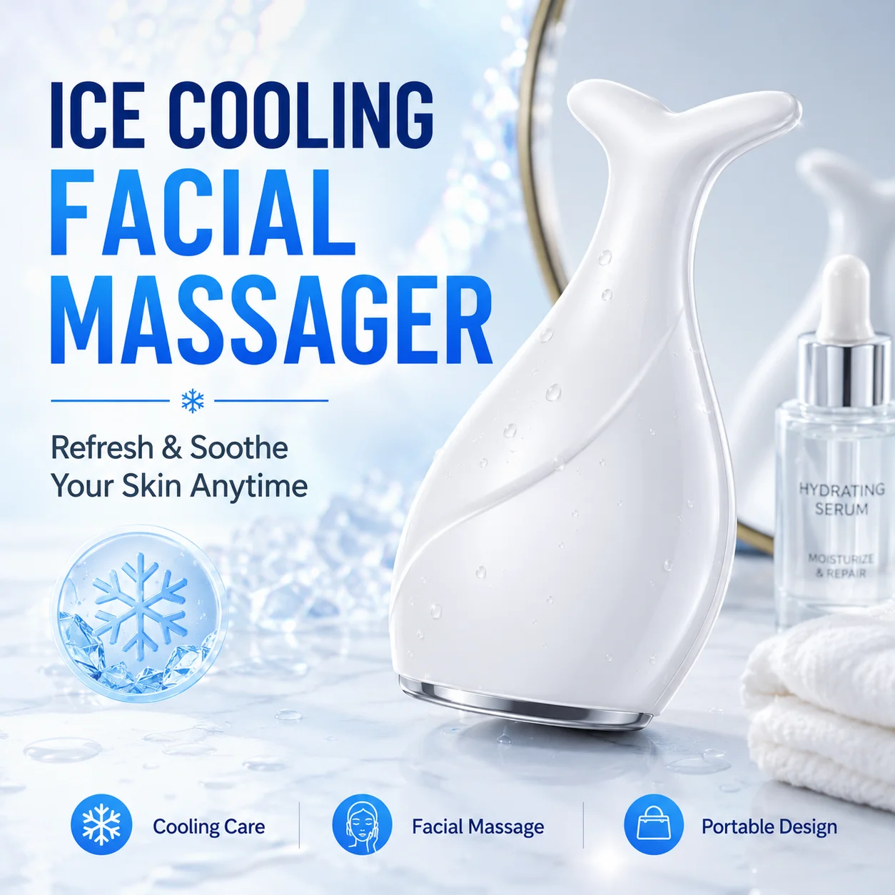 Fish Tail Ice Roller Facial Ma - Hair Scalp Massager recensie en prijs