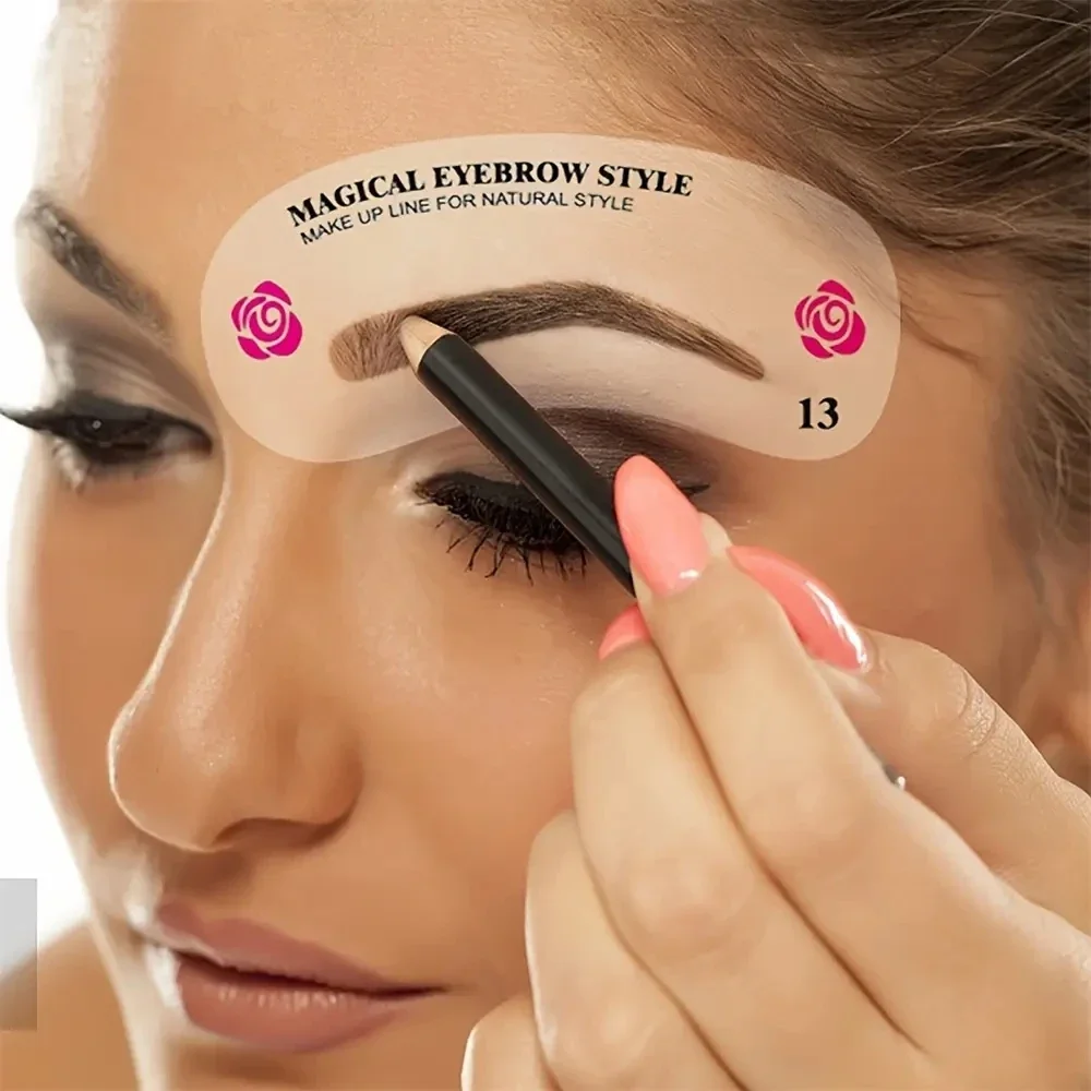 24-stijlen wenkbrauwsjablonen  - Beauty Makeup Tools Set recensie en prijs