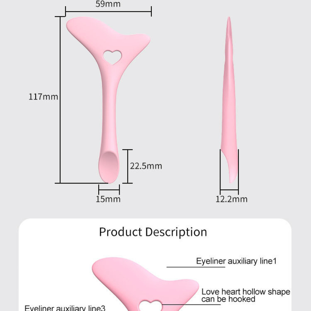 Professionele siliconen sjablo - Beauty Makeup Drawing recensie en prijs